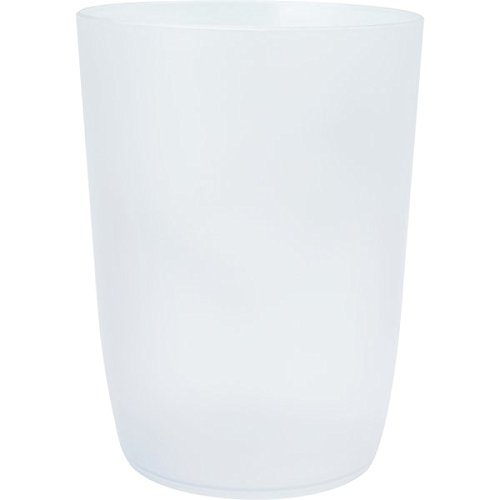 wellsamed Zahnputzbecher Becher Trinkbecher Kunststoff 0,3 L weiß transparent