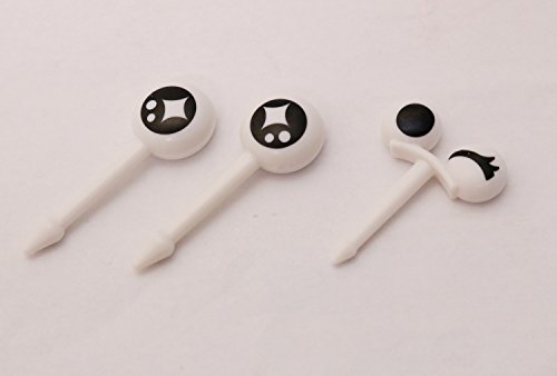 CutezCute Bento Eyes Design Food Pick (Set of 10), Black/White by CuteZCute - 5