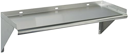 Tarrison WS-2424 Heavy Duty 16 Gauge Stainless Steel Bracket Wall Mounting Below Shelf for Microwave or Toaster, 24" Length x 24" Depth