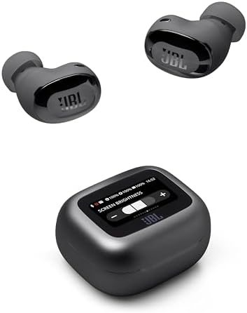 JBL Live Buds 3 Cuffie Wireless Bluetooth, 40 Ore di Autonomia, con Cancellazione Adattiva del Rumore e High-Resolution JBL Signature Sound, Impermeabili P55, Nero