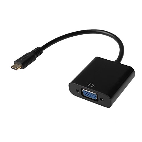 ideapro Mini HDMI Stecker auf VGA Buchse Adapter mit Audio-Unterstützung – Mit USB Power Kabel – für Mini HDMI fähigen Ultrabooks, Notebooks, Tablets, Kameras und Camcorder zu Connect zu VGA Displays - 5