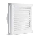 Montaje en pared KUNSE 6 inchs 220V 60W Extractor Ventilador Pared Silenciosa Montado Ventilador Ventanas Baño Aseo