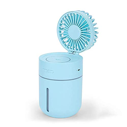 Preisvergleich Produktbild Mini-USB-Spray Schreibtischventilator mit Wasserflasche Tragbarer, wiederaufladbarer, tragbarer Spray Klimaanlagenventilator Handheld-USB-Ventilator Kühlwasserspray Kleiner, tragbarer, leiser Ventilat