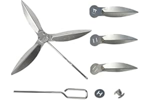 YOEYANG 2 Set Weber 7444 22-1/2 Zoll Grills One Touch Reinigungssystem Kit für Holzkohlegrill/Kugelgrills Ersatzteile 7444