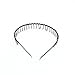 Black Metal Toothed Sports Headband Hair Clasp Man Woman Football