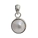Shiv Ram Jyotish Kendra Original Energized Certified 5.25 Rati Pearl Silver Pendant RS.599.00