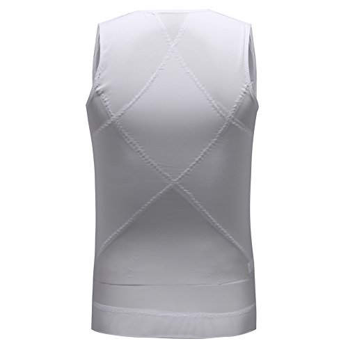 U-Pretty Herren Athletic unterwäsche Compression Top-Körperformendes Unterhemd Kompression Bauch und Brust - 3