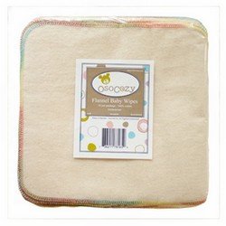 OsoCozy Flannel Baby Wipes - 15 Pack (Unbleached)