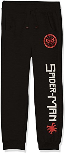 Spiderman Boy's 161253 Sports Pants, Black (Black), 6 Years