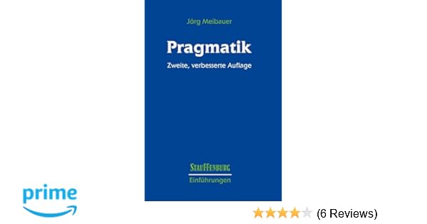 Pragmatik Eine Einführung Stauffenburg Einführungen Amazon - 