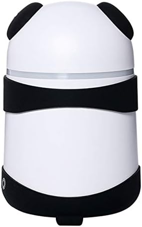 WQWQ Essential Oil Diffusers 150ML Ultrasonic Aroma Diffuser Mini Panda Atomizing Essential Oil Diffuser Double hole spray aroma humidifier for Home, Yoga, Office,Black