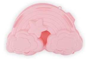 CÉCOA • Moule à gâteau • Arc-En-Ciel • Silicone 100% Platinium • Moule en Silicone Thématique Anniversaire • Moule en Silicone 100% Alimentaire • Sans BPA