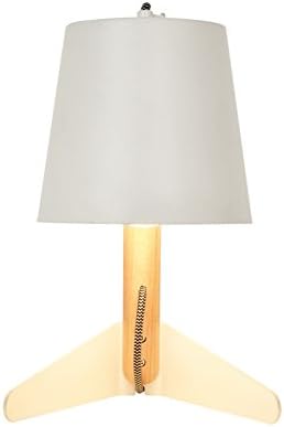 FFLTAIDENG HJHY® Solid wood table lamp Bedroom bedside Northern Europe Simple living room study desk Reading lamp power switch button E27 Creative, simple