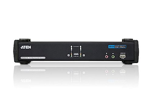 Aten CubiQ CS1782A 2-fach KVM Umschalter (Dual-DVI, 7.1 Audio, 120 Hz 3D, USB) - 7