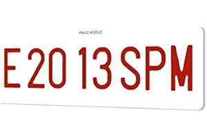 SPM Matricula Vehiculo Especial policarbonato 100% HOMOLOGADA (Tractor Larga)