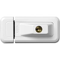 ABUS 20735 - Cierre antirrobo con cerradura para ventana (3010 EK), color blanco