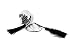 Produktbild Deluxe Nippel Sticker Glockenspiel mit Quaste, funkelnder Nipple-Cover im Burlesque Stil in Geschenkbox 2er Set