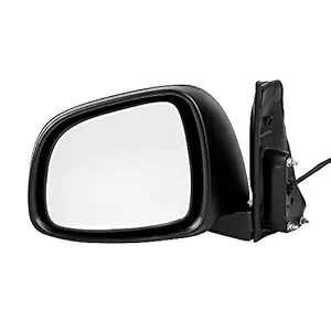 RMC Car side mirrors suitable for Maruti SX4 (2007 - 2013) | motorized for mirror glass adjustment only | Non Auto Fold | Without indicator (Black) (LEFT SIDE (PASSENGER SIDE))