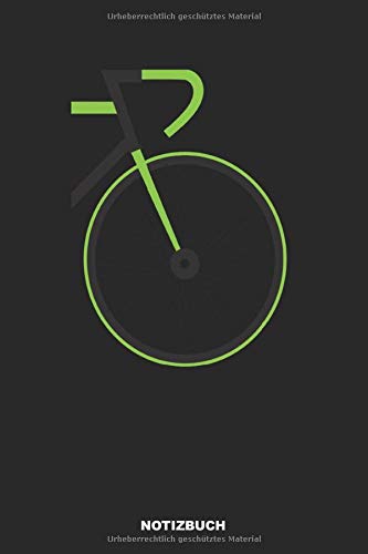 Preisvergleich Produktbild Notizbuch: Kariertes Fahrrad Notizbuch oder Rad Notizheft Kariert - Rennrad Journal für Männer und Frauen mit Karos