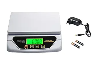 iScale 30 Kg Digital Kitchen and Multipurpose Weighing Machine with Direct Power Adapter; Small Pan Size 21.5 x 17.5 cm
