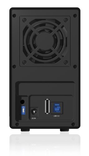 Icy Box IB-RD3620SU3 Externes 2-fach RAID Gehäuse für 3,5″ (8,9 cm) SATA HDD (bis 6 Gbit/s) mit USB 3.0 und eSATA aus Aluminium schwarz - 5