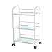 Produktbild Trolleys Dienstwagen 3-Tier-Wagen, Wagen für medizinische Laborgeräte, Schönheitssalon-Werkzeugwagen mit Rad - Weiß