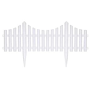 Wareorigin 5 Pack Vinyl Fence Pickets 9 Inches Height 10 Ft Length In Total For Garden Flower Bed Patio Lawnlandscape Amazon In Garden Outdoors