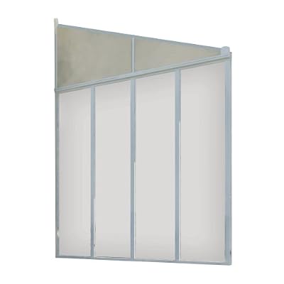 Palram Cuverture Patio 3 Paroi, Blanc