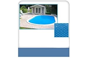 Linxor - Bâche à Bulles Ronde, Ovale, carrée ou Rectangle pour Piscine intex ou Autre - 180 microns - Bleu - Plusieurs Tailles Disponibles