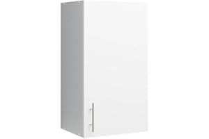 JD Greta 400mm Kitchen Wall Cabinet with Door – Wall Unit – White Matt – Modern Storage Cupboard