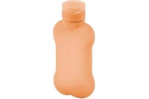 United Pets Bon Ton Pì Bottiglietta Portatile Lava Pipì per Cani, di Design, Arancione Chiaro