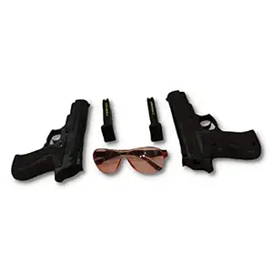 Zillion Billion Hand Gun with GOOGLES/SPECS PUBG GUN TOY Pistol GUN TOY for Kids with 6mm Plastic BB Bullets(24 PCS) for kids boys girls birthday gift above 5 10 years + below RS 500 300 299 499 REVOVLER GUN