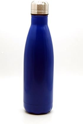 LUCYSHOP Stainless Steel Vacuum Insulated Water Bottle,Travel Coffee Mug Stainless Steel Flask, Sports Water Bottle 500ml Double Wall Design- For Running, Gym, Yoga,Cycling, Outdoors and Camping, Car BPA Free - Lifetime Guarantee (Dark Blue, 500ML)