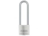 ABUS 64TI/30HB60 30 x 60mm Carded Titalium Padlock with Long Shackle