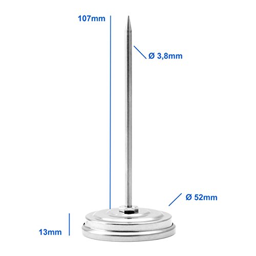 Set Einstich ( Fleisch ) und Backofen Bimetall / Edelstahl Thermometer Analog . Backofenthermometer bis 300 °C . Einstichthermometer 115 °C - 7