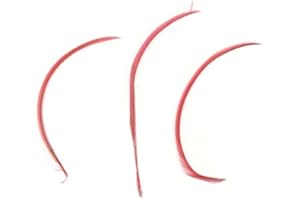 Gregory Crafts & Gifts Pink Biot Feathers x 3 - Coral Pink Millinery hat, fascinator, wedding decoration - long feathers