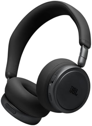 JBL Live 680NC Cuffie On‑Ear Wireless con Cancellazione del Rumore, Nero