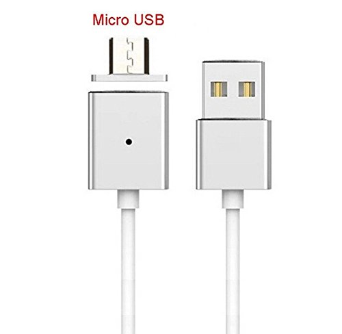 Aufladekabel für Android mit magnetischen 1M Mikro USB-Kabel Sync / Schnellladekabel – LED-Anzeigelampe für Smartphones Samsung, Xiaomi, HTC, Motorola, Nokia, Huawei, Lenovo, LG, Microsoft, Sony, Blackberry, Honor – Magnet-Klick-Verfahren - 5