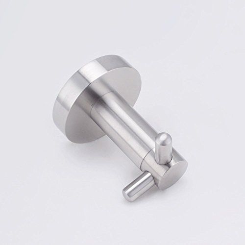 Handtuchhaken Bademantelhaken Kleiderhaken Wandhaken Edelstahl 2 Haken selbstklebend Nickel Haken gebürstetrhaken Edelstahl Einzel selbstklebend Nickel Haken gebürstet - 5