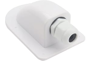 Huamengyuan Support De BoîTe D'EntréE CâBle,CâBle De Toit Pour Caravane,BoîTe D'EntréE De CâBle Solaire Passe-CâBle Toit Camping-Car PéNéTration De Toit En Abs Pour Camping-Car,Bateau,Yacht,Toits