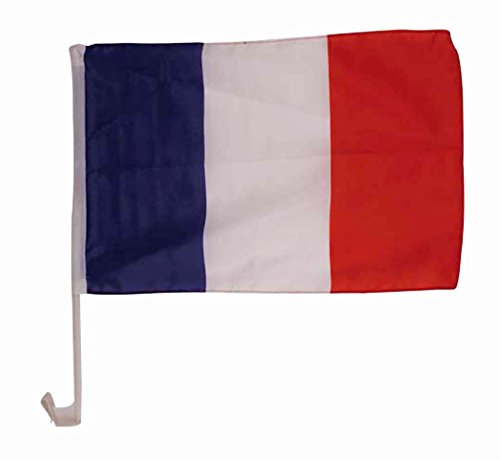 Autofahne Frankreich Flagge, Größe ca. 30 x 46 cm, EM, WM