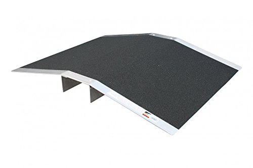 Schwellenbrücke Schwellenrampe Rollstuhlrampe aufliegend 90 cm Länge Rampe