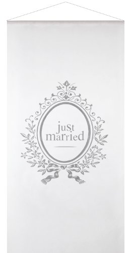 Hochzeitsbanner Just Married Decken- und Wanddekoration Hochzeits Deko Palandi®