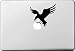 Produktbild NetsPower® Fliegen Beasties Entwurf Vinyl Decal Sticker Abziehbild Abziehbilder Aufkleber Power-up Kunst Schwarz für Apple MacBook Pro/Air 13" 15" Zoll - Hawk 2