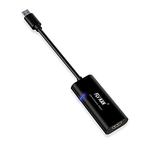 USB 3.0 zu HDMI Video Kabel Konverter – 1080P USB 3.0 auf HDMI Extender Multimonitor Adapter kompatibel mit Windows 10 - 2