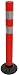 Produktbild Leitpoller - UvV-Swingback Leitzylinder rot-weiß mit Bandfederung - extra stark reflektierend - Absperrung (1000mm)