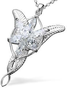 Lord of The Rings Arwen Evenstar Silver-like Necklace women's Jewelry princess necklace free shiping by Baham