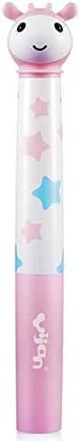 Yijan Waterproof Baby Kids Music Electric Gentle Vibrations Toothbrush Pink