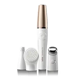 Braun FaceSpa Pro 911 Facial Epilator White/Bronze ? 3-in-1 Facial Epilating, Cleansing & Skin Toning System for Salon Beauty at Home with 3 Extras