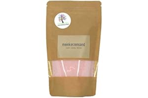 ‎MEINDEKOARTIKEL KERZENSAND Wachsgranulat 200g oder 400g in verschiedenen Farben (inkl. Docht) - Palmwachs Kerzengranulat - universal einsetzbar - kreativ - vielseitig - dekorativ (200g, Rosa)